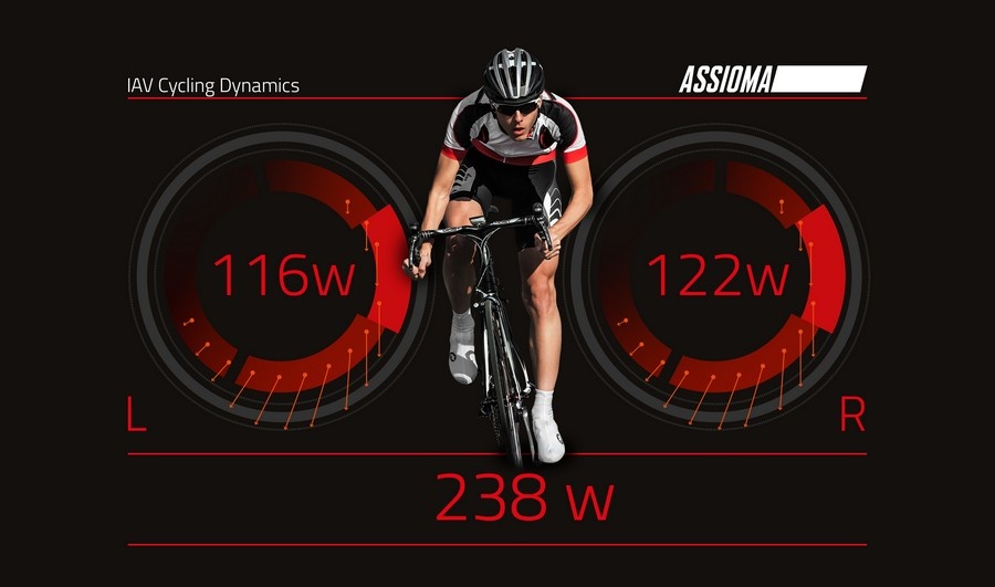 Assioma UNO est une pédale de vélo de route ayant un capteur de puissance intégrée.